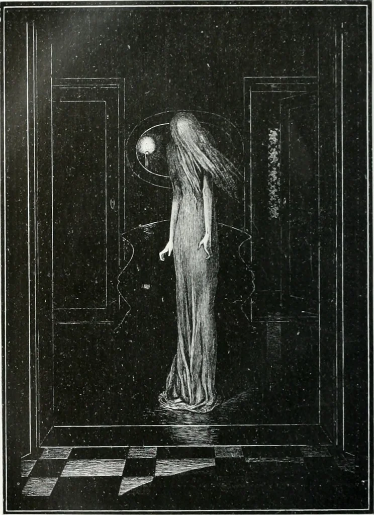 An illustration from Attraverso gli albi e le cartelle : sensazioni d'arte, 1904, leaf 143