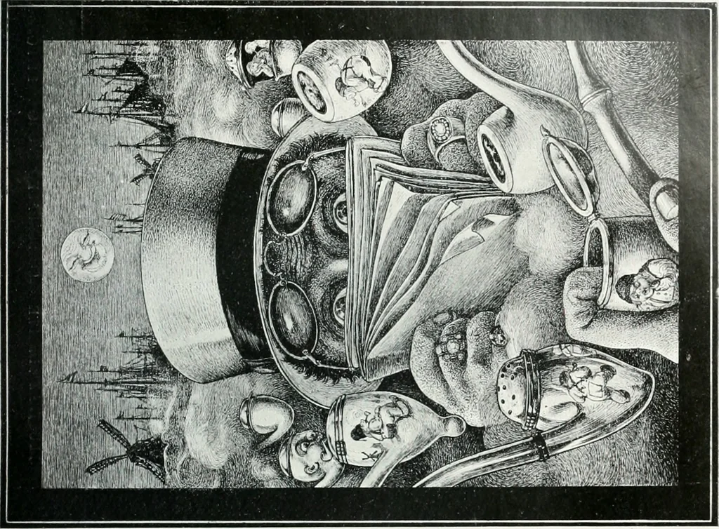 An illustration from Attraverso gli albi e le cartelle : sensazioni d'arte, 1904, leaf 160