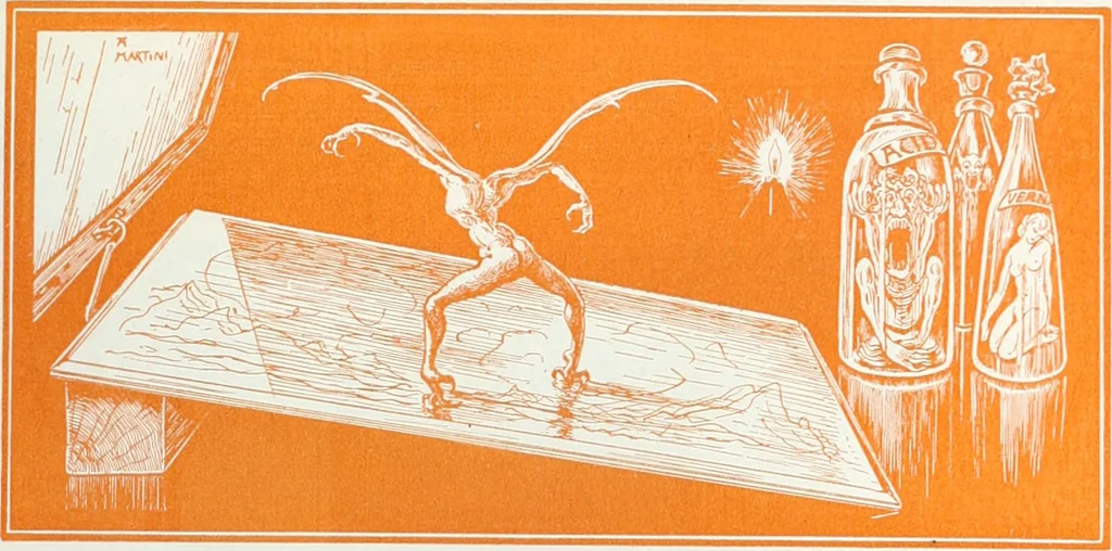 An illustration from Attraverso gli albi e le cartelle : sensazioni d'arte, 1904, leaf 168