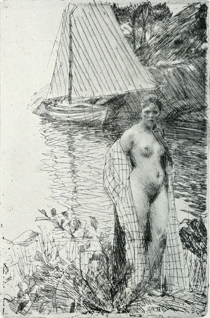 An illustration from Attraverso gli albi e le cartelle : sensazioni d'arte, 1904, leaf 171