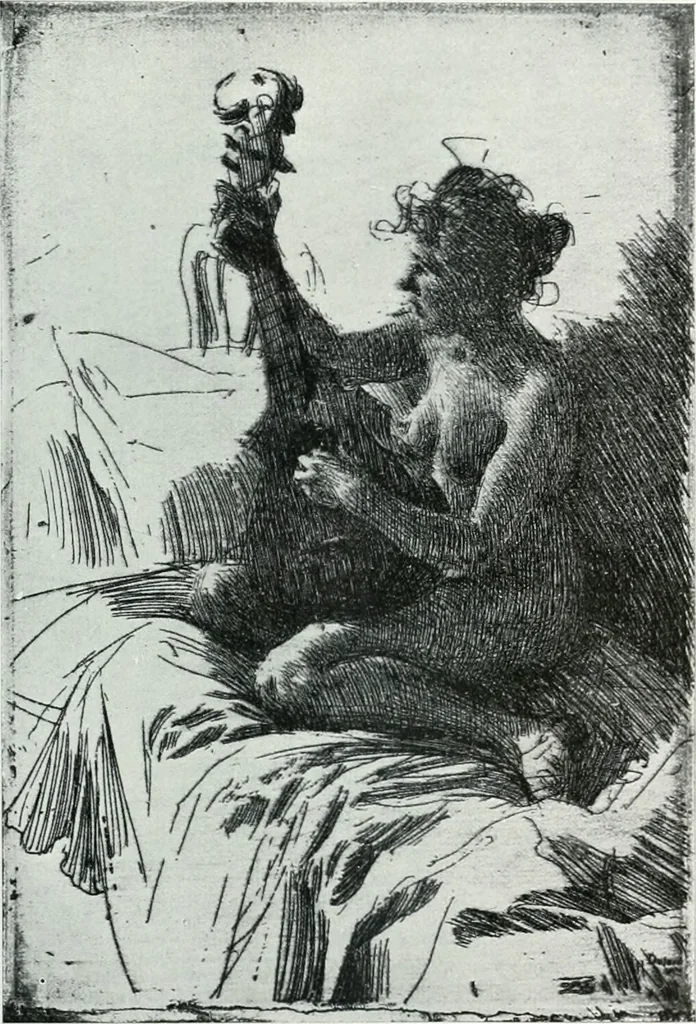 An illustration from Attraverso gli albi e le cartelle : sensazioni d'arte, 1904, leaf 172