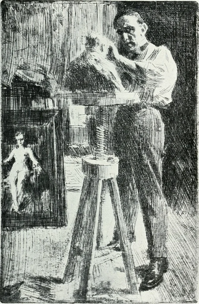 An illustration from Attraverso gli albi e le cartelle : sensazioni d'arte, 1904, leaf 184