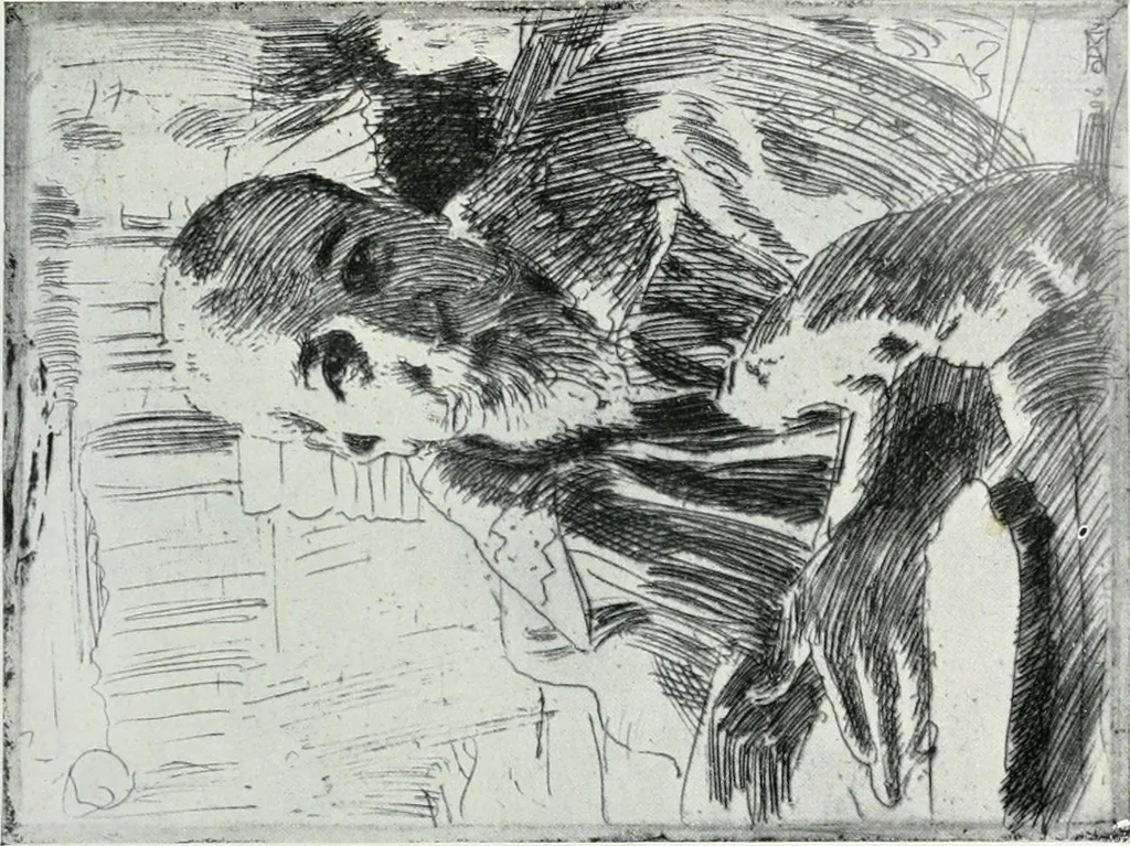 An illustration from Attraverso gli albi e le cartelle : sensazioni d'arte, 1904, leaf 188