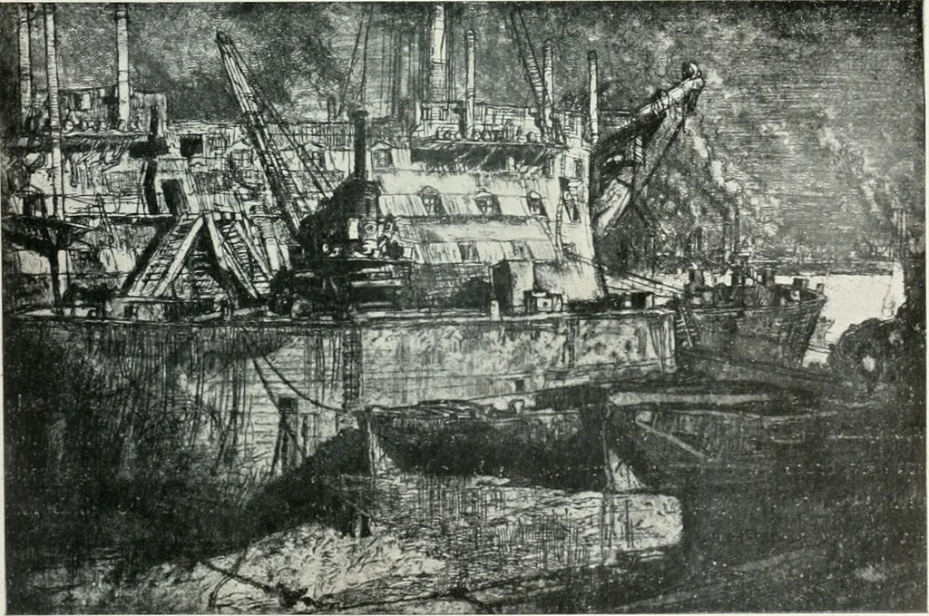 An illustration from Attraverso gli albi e le cartelle : sensazioni d'arte, 1904, leaf 204