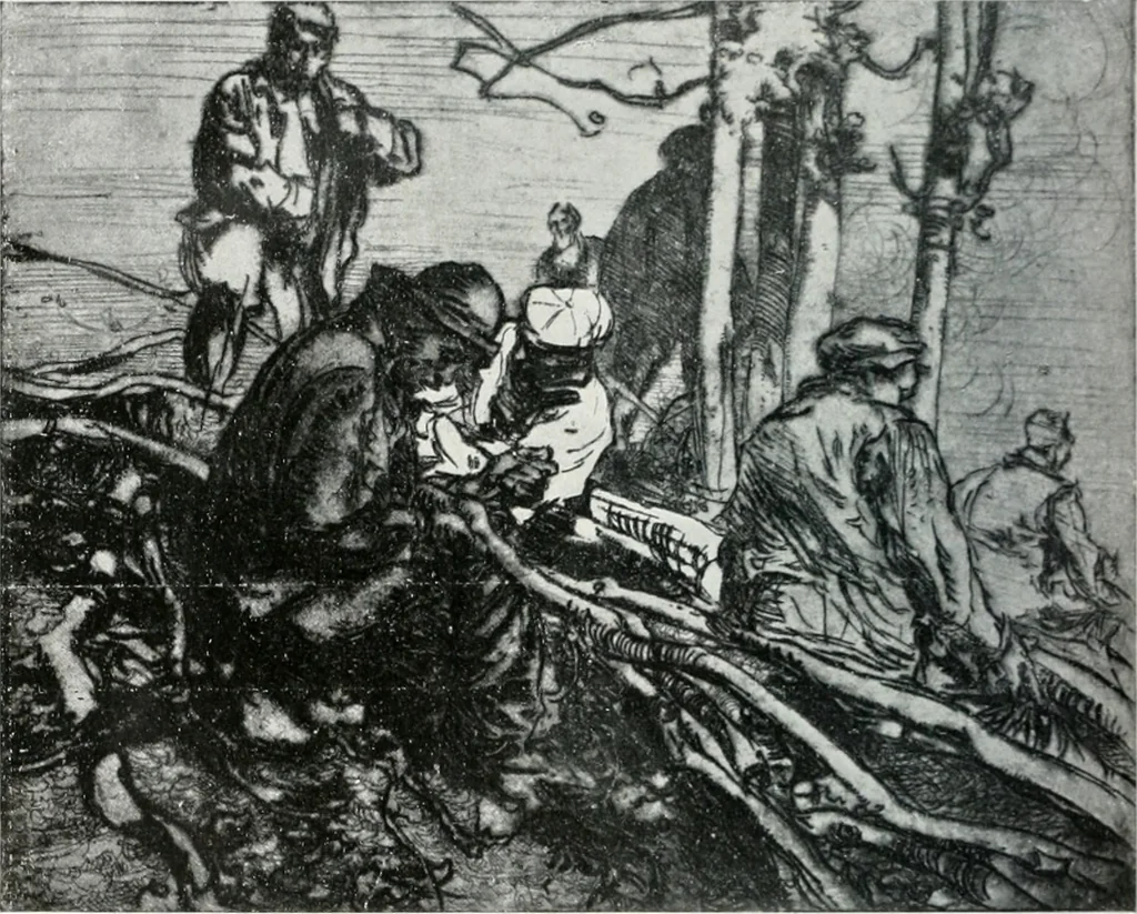 An illustration from Attraverso gli albi e le cartelle : sensazioni d'arte, 1904, leaf 205