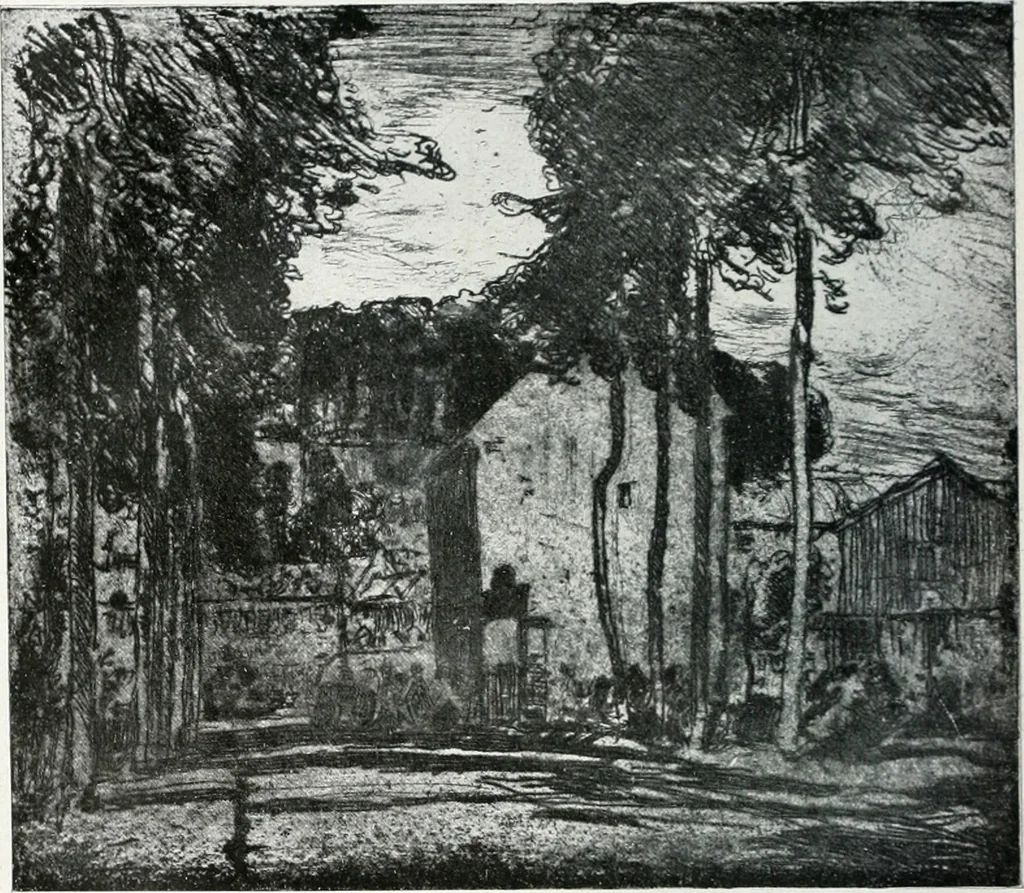 An illustration from Attraverso gli albi e le cartelle : sensazioni d'arte, 1904, leaf 207