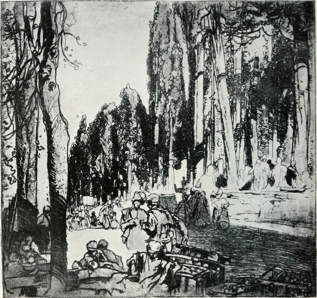 An illustration from Attraverso gli albi e le cartelle : sensazioni d'arte, 1904, leaf 209