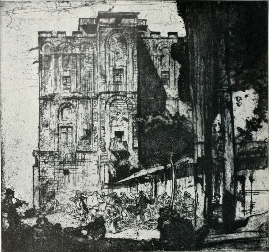 An illustration from Attraverso gli albi e le cartelle : sensazioni d'arte, 1904, leaf 21