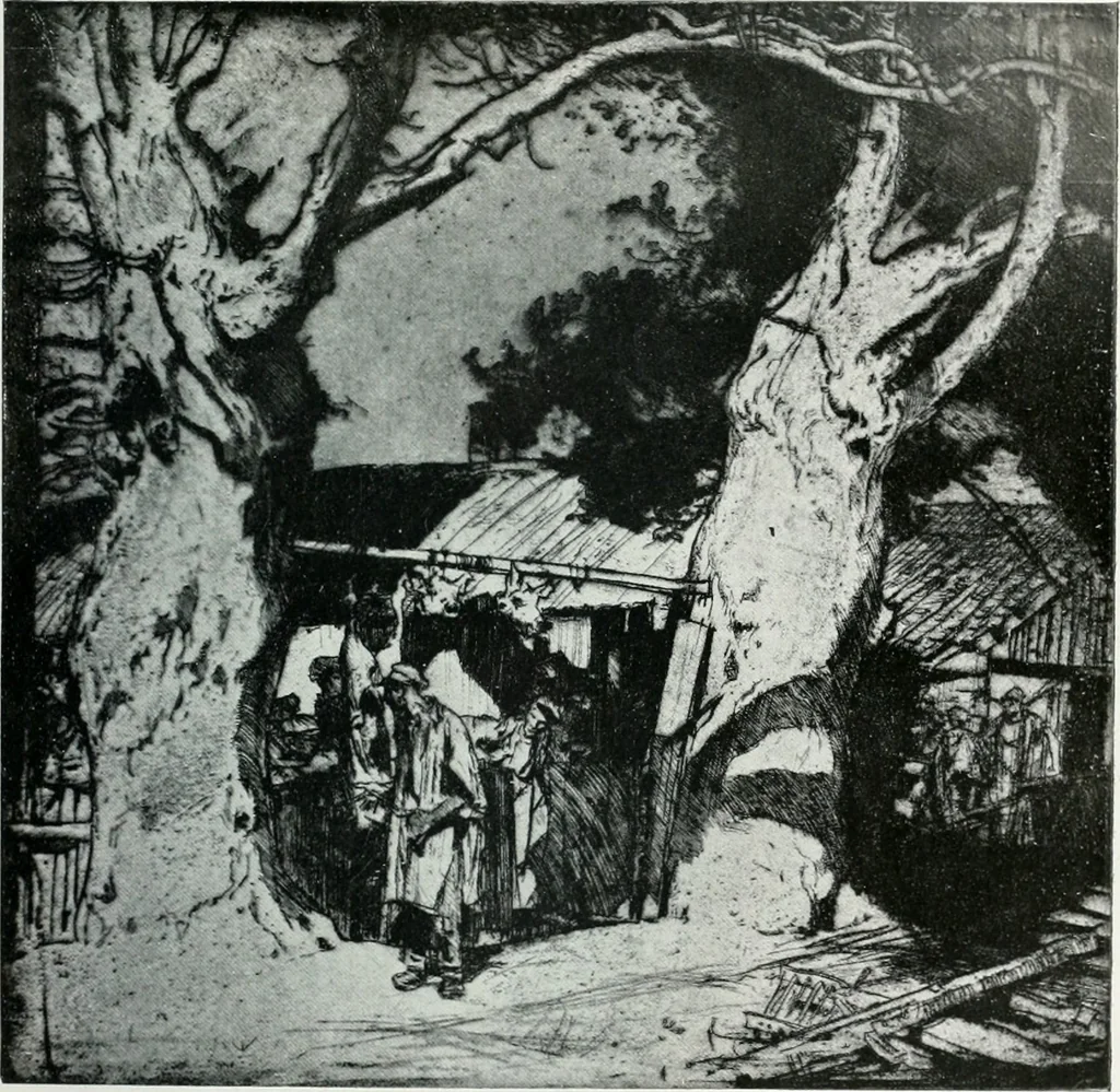 An illustration from Attraverso gli albi e le cartelle : sensazioni d'arte, 1904, leaf 210