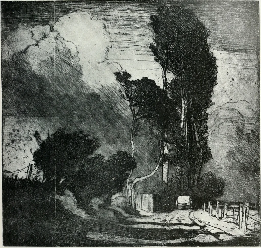 An illustration from Attraverso gli albi e le cartelle : sensazioni d'arte, 1904, leaf 214
