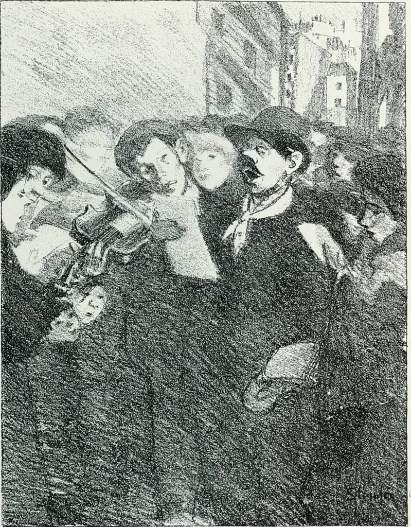 An illustration from Attraverso gli albi e le cartelle : sensazioni d'arte, 1904, leaf 228