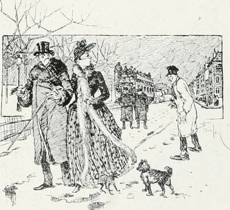 An illustration from Attraverso gli albi e le cartelle : sensazioni d'arte, 1904, leaf 237
