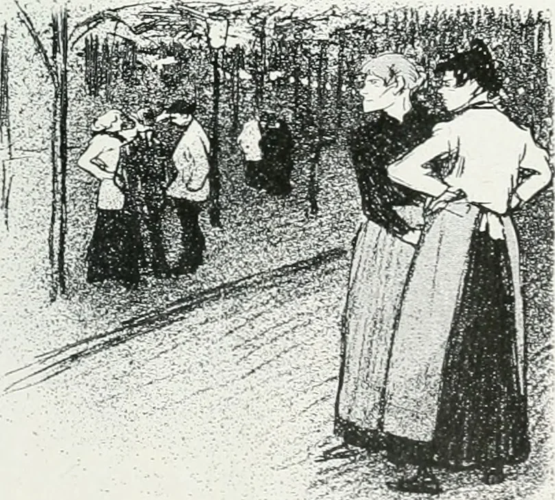 An illustration from Attraverso gli albi e le cartelle : sensazioni d'arte, 1904, leaf 238