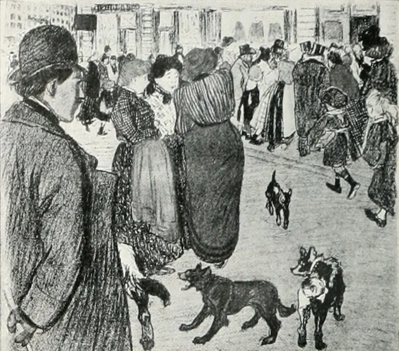 An illustration from Attraverso gli albi e le cartelle : sensazioni d'arte, 1904, leaf 239