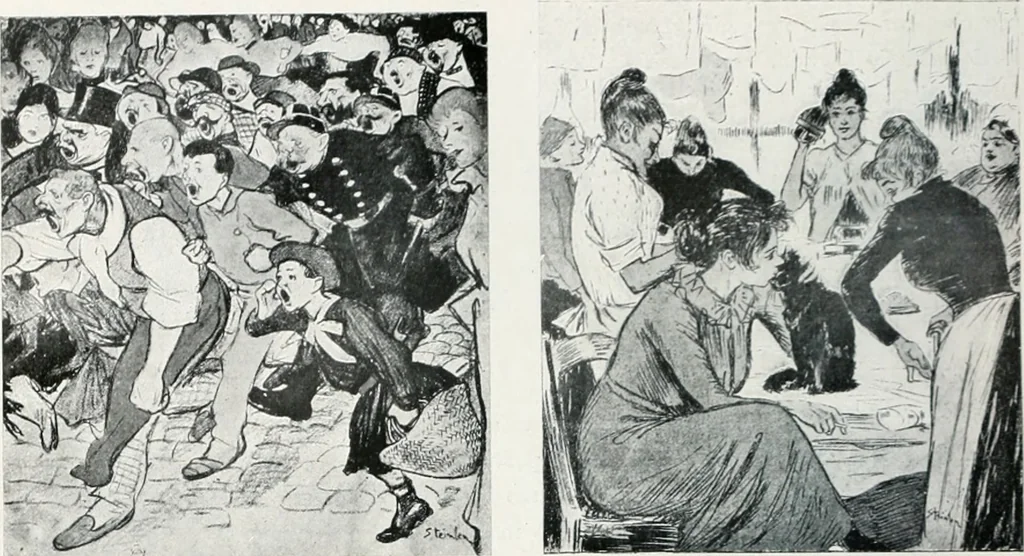An illustration from Attraverso gli albi e le cartelle : sensazioni d'arte, 1904, leaf 245