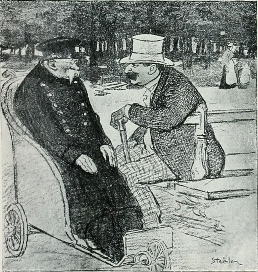 An illustration from Attraverso gli albi e le cartelle : sensazioni d'arte, 1904, leaf 246