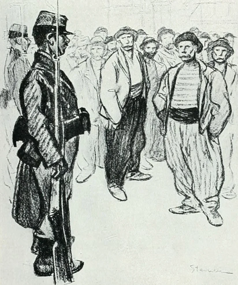 An illustration from Attraverso gli albi e le cartelle : sensazioni d'arte, 1904, leaf 254