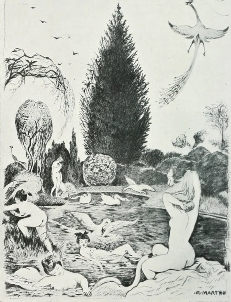 An illustration from Attraverso gli albi e le cartelle : sensazioni d'arte, 1904, leaf 261