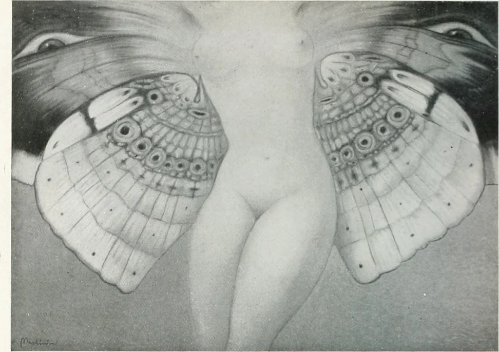 An illustration from Attraverso gli albi e le cartelle : sensazioni d'arte, 1904, leaf 265