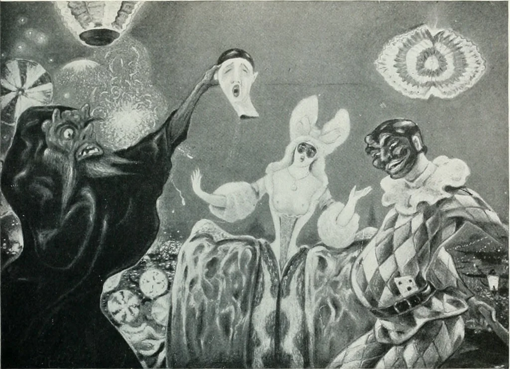 An illustration from Attraverso gli albi e le cartelle : sensazioni d'arte, 1904, leaf 268