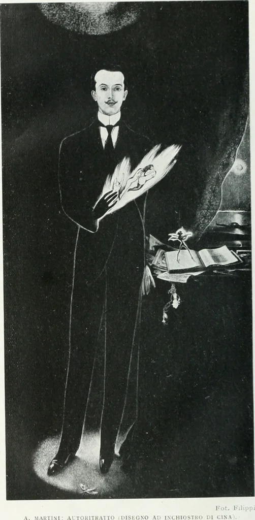 An illustration from Attraverso gli albi e le cartelle : sensazioni d'arte, 1904, leaf 269