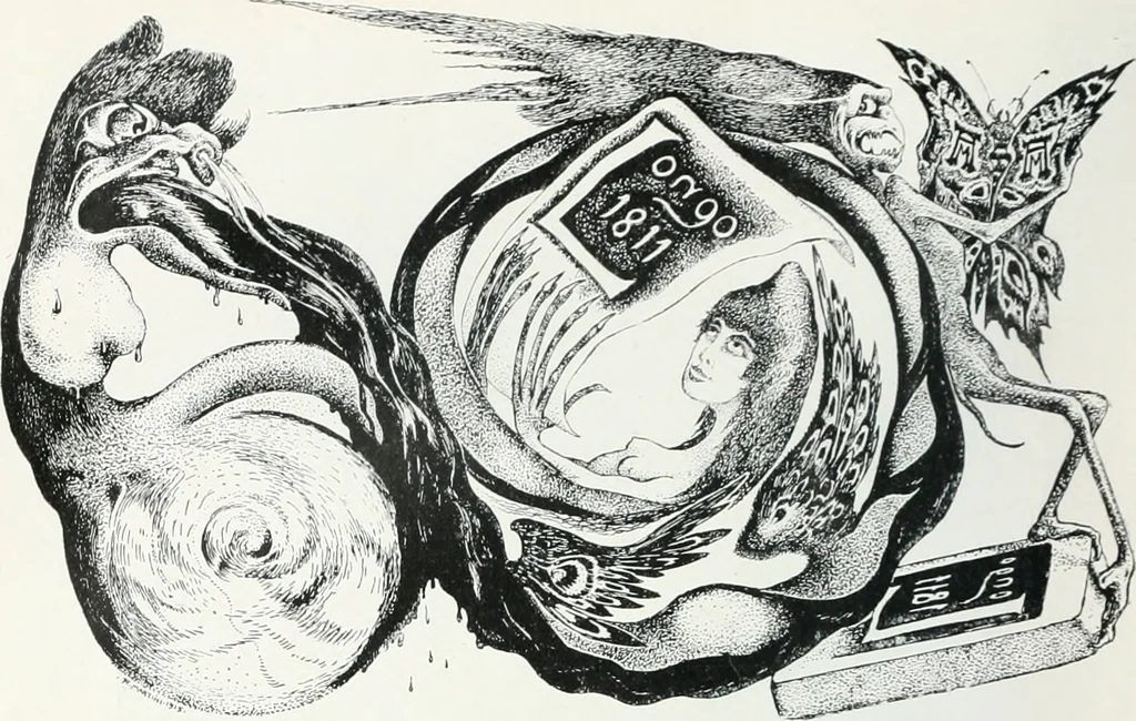 An illustration from Attraverso gli albi e le cartelle : sensazioni d'arte, 1904, leaf 285