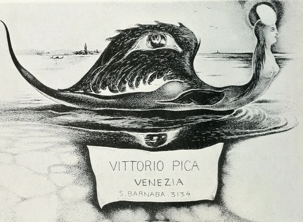 An illustration from Attraverso gli albi e le cartelle : sensazioni d'arte, 1904, leaf 285