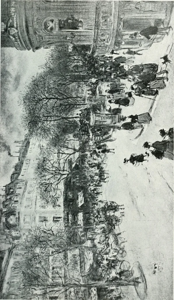 An illustration from Attraverso gli albi e le cartelle : sensazioni d'arte, 1904, leaf 302
