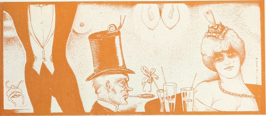 An illustration from Attraverso gli albi e le cartelle : sensazioni d'arte, 1904, leaf 336