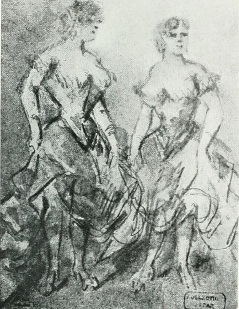 An illustration from Attraverso gli albi e le cartelle : sensazioni d'arte, 1904, leaf 346