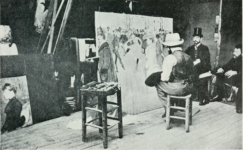 An illustration from Attraverso gli albi e le cartelle : sensazioni d'arte, 1904, leaf 360