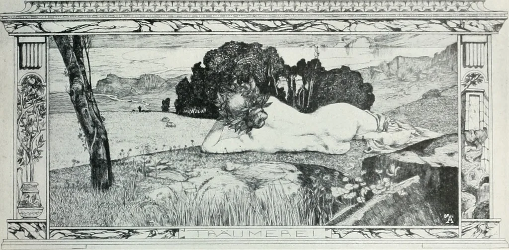 An illustration from Attraverso gli albi e le cartelle : sensazioni d'arte, 1904, leaf 38