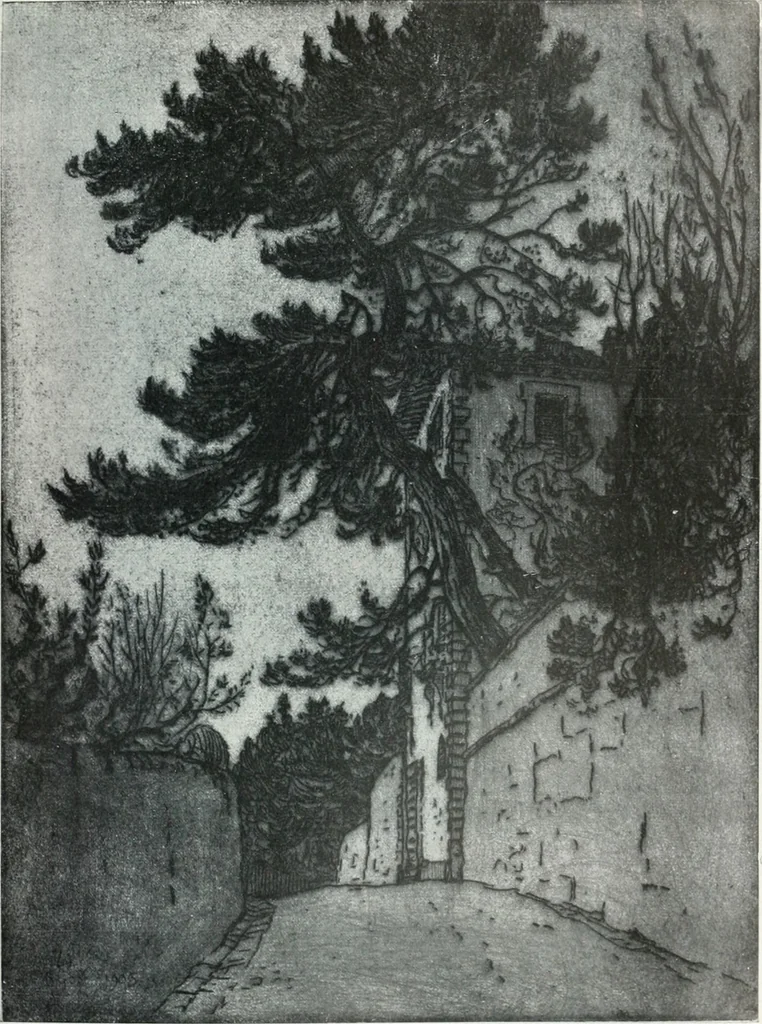 An illustration from Attraverso gli albi e le cartelle : sensazioni d'arte, 1904, leaf 40