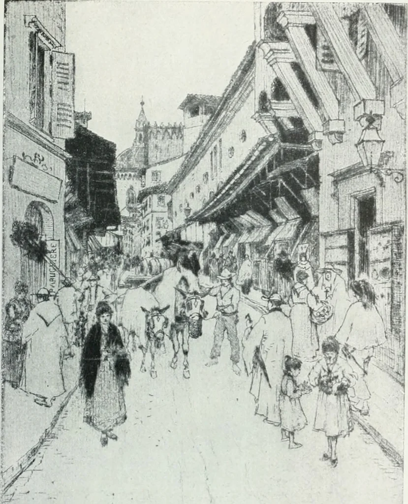 An illustration from Attraverso gli albi e le cartelle : sensazioni d'arte, 1904, leaf 42