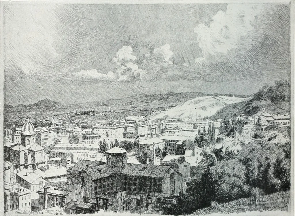 An illustration from Attraverso gli albi e le cartelle : sensazioni d'arte, 1904, leaf 49