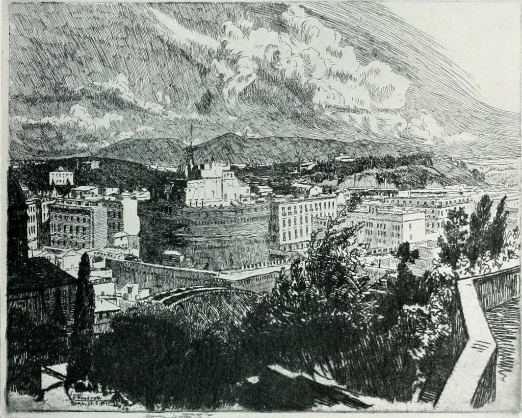 An illustration from Attraverso gli albi e le cartelle : sensazioni d'arte, 1904, leaf 50
