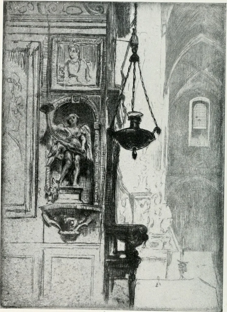 An illustration from Attraverso gli albi e le cartelle : sensazioni d'arte, 1904, leaf 57