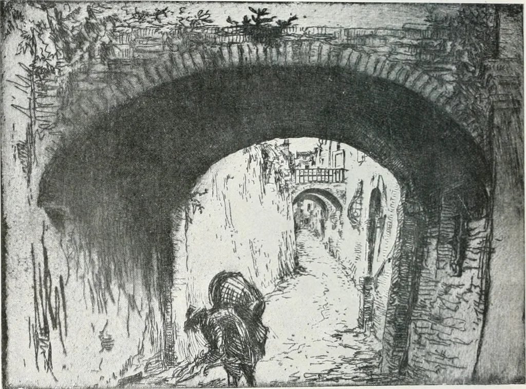 An illustration from Attraverso gli albi e le cartelle : sensazioni d'arte, 1904, leaf 61