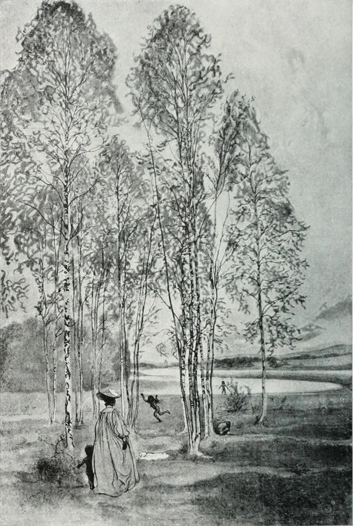An illustration from Attraverso gli albi e le cartelle : sensazioni d'arte, 1904, leaf 85