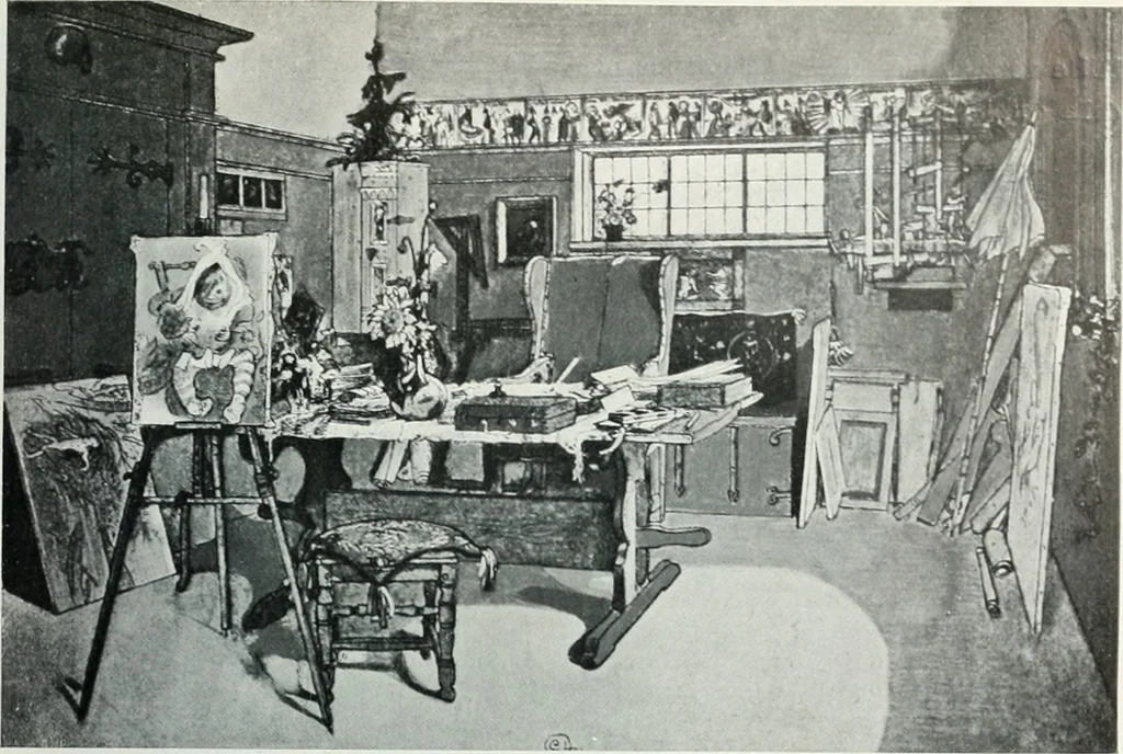 An illustration from Attraverso gli albi e le cartelle : sensazioni d'arte, 1904, leaf 90