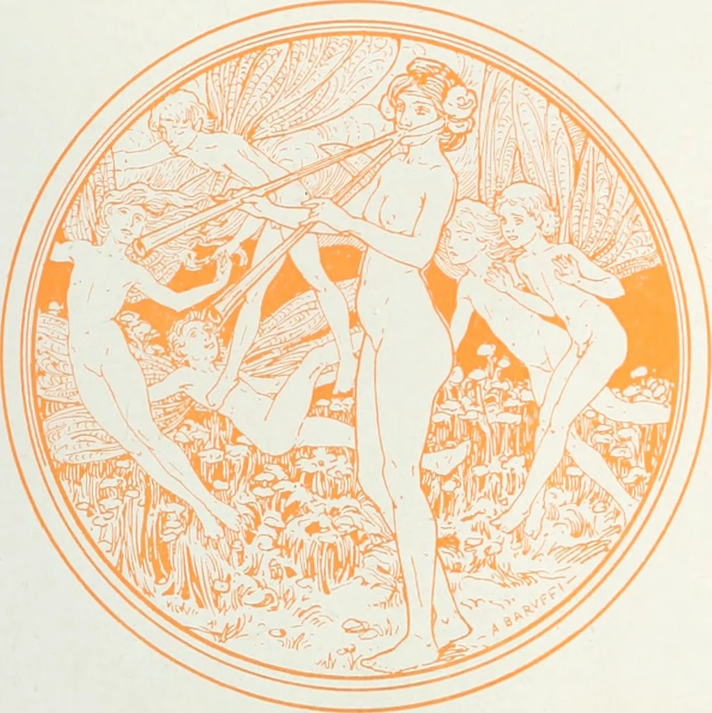An illustration from Attraverso gli albi e le cartelle : sensazioni d'arte, 1904, leaf 96