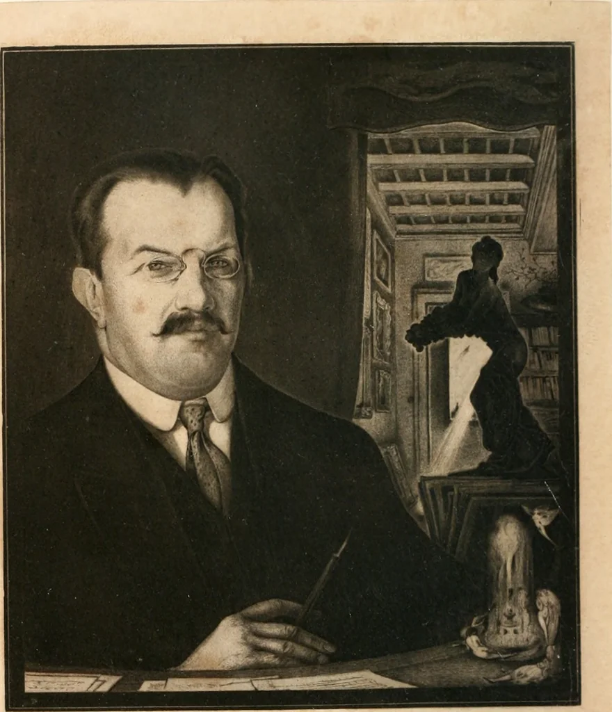 An illustration from Attraverso gli albi e le cartelle : sensazioni d'arte, 1904, leaf 11