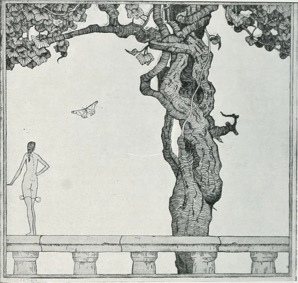 An illustration from Attraverso gli albi e le cartelle : sensazioni d'arte, 1904, leaf 115