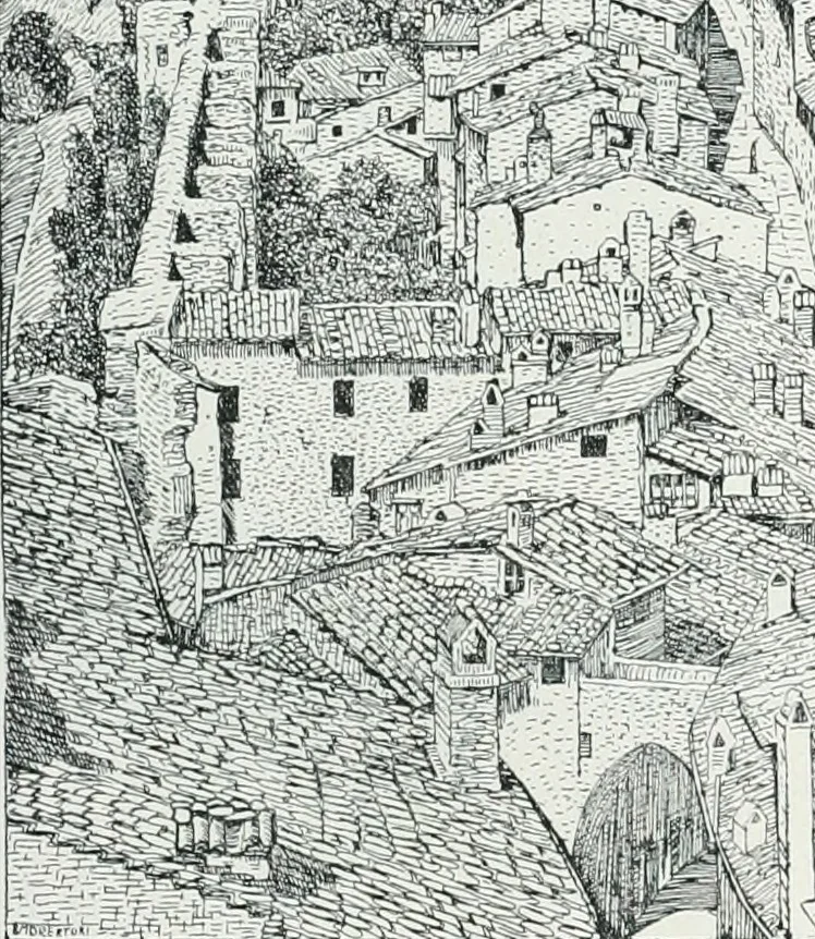 An illustration from Attraverso gli albi e le cartelle : sensazioni d'arte, 1904, leaf 120