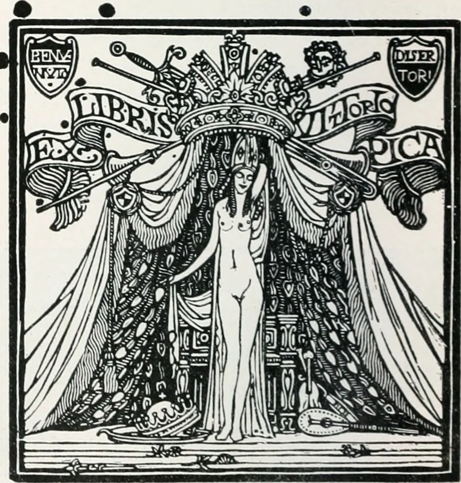 An illustration from Attraverso gli albi e le cartelle : sensazioni d'arte, 1904, leaf 133