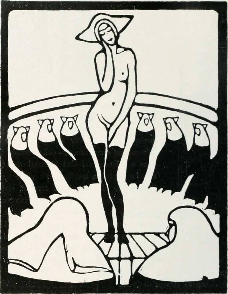 An illustration from Attraverso gli albi e le cartelle : sensazioni d'arte, 1904, leaf 135