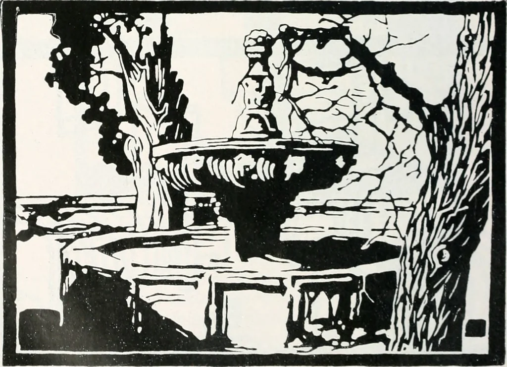 An illustration from Attraverso gli albi e le cartelle : sensazioni d'arte, 1904, leaf 137