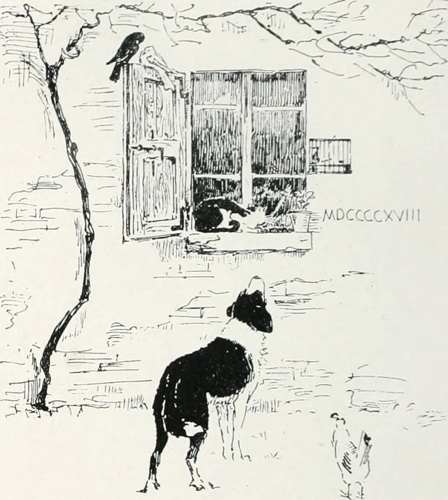 An illustration from Attraverso gli albi e le cartelle : sensazioni d'arte, 1904, leaf 143