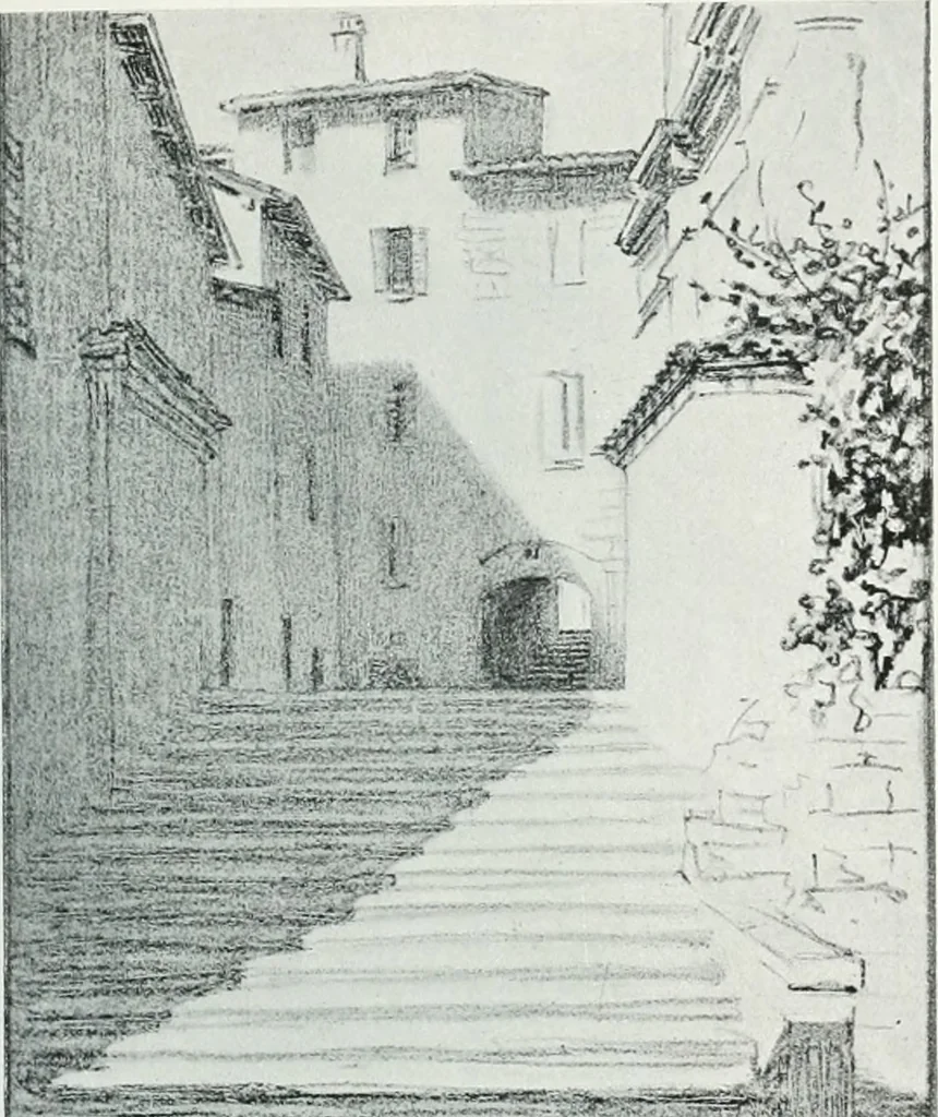 An illustration from Attraverso gli albi e le cartelle : sensazioni d'arte, 1904, leaf 146