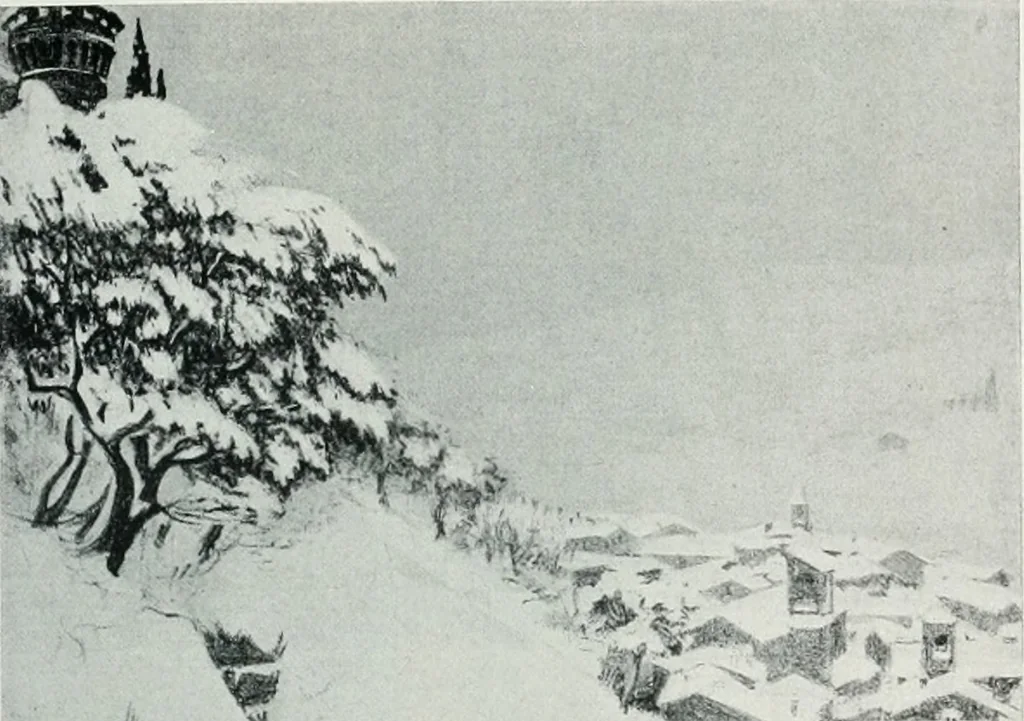 An illustration from Attraverso gli albi e le cartelle : sensazioni d'arte, 1904, leaf 148